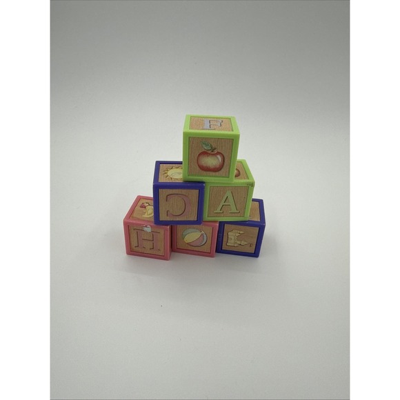 2003 American Girl Bitty Baby Robe Blanket Blocks Bear Pajamas Camera Toy - Picture 2 of 16